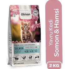 Obivan Kitten Somonlu ve Hamsili Yavru Kedi Maması 2 kg