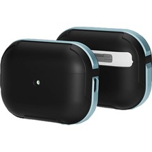 Aslanoğlu Store Mey Ithalat®   Airpods Pro 2 (2.nesil) Mo-A8 Armor Kılıf - Sierra Blue