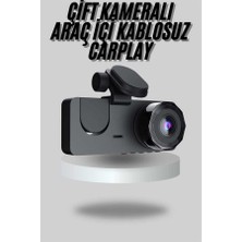 Zero Land Semeglbl Araç Içi Dikiz Kamerası Sürüş Kaydedici 3 Lensli Dvr Kamera