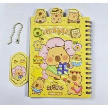 Esplendor 3'ü 1 Arada Spiral Defter, Sticker Defteri, 11X16.5 cm