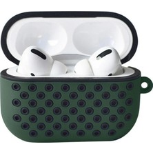 Aslanoğlu Store Mey Ithalat®   Airpods Pro 2 (2.nesil) Spor Delikli Kılıf - Haki Yeşil-Siyah