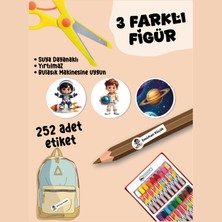 Yunus Copy Okul Etiketi Kalem Defter Etiketi Astrox Özel Isim Yazılabilen Etiket - 252ADET