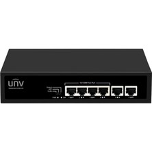 Unv 4 Port 10/100 Poe + 2 Port 10/100 Ethernet 60W Poe Yönetilemez Switch