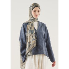 Fresh Scarfs Mystic Bloom Desen Soft Viskon Şal Kahve