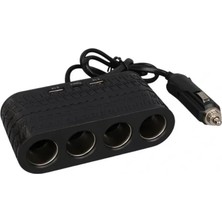 Aslanoğlu Store Araç Içi Güç Dağıtıcı 4 Çakmaklık 2 USB 1 Type C Şarj Ünitesi