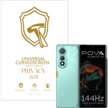 Microcase Tecno Pova Curve 5g ile Uyumlu Privacy Gizlilik Filtreli Hayalet Nano Ekran KORUYUCU-EKM110