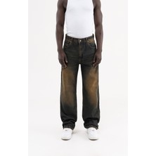 Machinist Erkek Effected Velvet Baggy Jean Pantolon Sunburn Wash