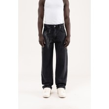 Machinist Erkek Baggy Jean Pantolon Siyah