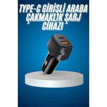 Aslanoğlu Store Araç Içi Hızlı Şarj Soketi 38W Oto Çakmaklık Type-C Araba Çakmaklık