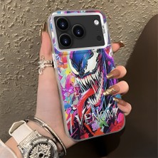 Ucuc iPhone 17 Pro Uyumlu Sert Akrilik Arka Silikon Kenar Lens Koruma Şık Baskı Kılıf