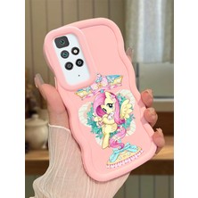 Ucuc Redmi 10 2022 Uyumlu Pembe Silikon Kılıf Kamera Korumalı Darbe Emici Tasarım Şık Baskı Kılıf
