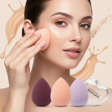 Ozcmax 3'lüü Makyaj Süngeri Seti Kalpli Kutu