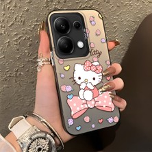 Ucuc Xiaomi Redmi Note 13 Pro 4g Uyumlu Sert Akrilik Arka Silikon Kenar Lens Koruma Şık Baskı Kılıf
