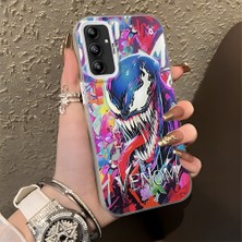 Ucuc Samsung Galaxy A14 4g/5g Uyumlu Sert Akrilik Arka Silikon Kenar Lens Koruma Şık Baskı Kılıf
