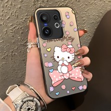 Ucuc Vivo X200 Fe Uyumlu Sert Akrilik Arka Silikon Kenar Lens Koruma Şık Baskı Kılıf