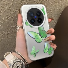 Ucuc Vivo X200 Pro Uyumlu Sert Akrilik Arka Silikon Kenar Lens Koruma Şık Baskı Kılıf