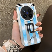 Ucuc Vivo X200 Pro Uyumlu Sert Akrilik Arka Silikon Kenar Lens Koruma Şık Baskı Kılıf