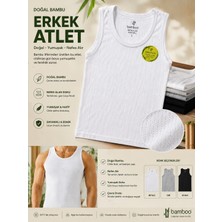 Qulat Anıt Doğal Bambu Erkek Atlet – Nefes Alan Yumuşak Doku /1 Adet