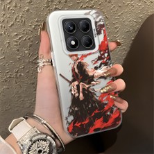 Ucuc Xiaomi Redmi Note 14 Pro 4g/5g Uyumlu Sert Akrilik Arka Silikon Kenar Lens Koruma Şık Baskı Kılıf