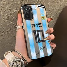 Ucuc Xiaomi Redmi Note 10 4g/note 10S Uyumlu Sert Akrilik Arka Silikon Kenar Lens Koruma Şık Baskı Kılıf