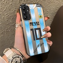 Ucuc Samsung Galaxy A14 4g/5g Uyumlu Sert Akrilik Arka Silikon Kenar Lens Koruma Şık Baskı Kılıf
