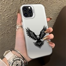 Ucuc iPhone 13 Pro Uyumlu Sert Akrilik Arka Silikon Kenar Lens Koruma Şık Baskı Kılıf