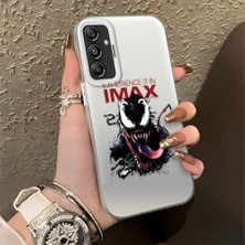 Ucuc Samsung Galaxy M34 Uyumlu Sert Akrilik Arka Silikon Kenar Lens Koruma Şık Baskı Kılıf
