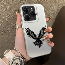 Ucuc Tecno Spark 20 Pro 4g/5g Uyumlu Sert Akrilik Arka Silikon Kenar Lens Koruma Şık Baskı Kılıf