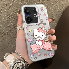 Ucuc Vivo X200 Fe Uyumlu Sert Akrilik Arka Silikon Kenar Lens Koruma Şık Baskı Kılıf