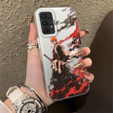 Ucuc Samsung Galaxy A23 4g/5g Uyumlu Sert Akrilik Arka Silikon Kenar Lens Koruma Şık Baskı Kılıf