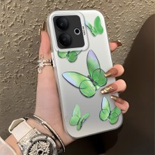 Ucuc Vivo V60 Lite 4g/5g Uyumlu Sert Akrilik Arka Silikon Kenar Lens Koruma Kılıf