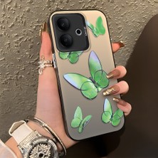 Ucuc Vivo V60 Lite 4g/5g Uyumlu Sert Akrilik Arka Silikon Kenar Lens Koruma Kılıf