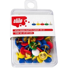 Stilo Renkli Raptiye Karışık 100' Lü