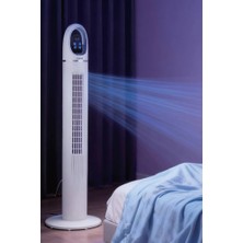 Light Nova 45W Uzaktan Kumandalı Kule Vantilatör / 3 Kademe Hız Ayarı / Salınım Özelliği / Zamanlayıcı Özelliği