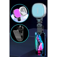 Light Nova Şarjlı Rgb LED Selfie Video Kamera Işığı / Filtreli Tripod Uyumlu ve Mandallı 3000-9000 Kelvin