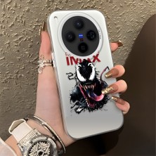 Ucuc Vivo X300 Uyumlu Sert Akrilik Arka Silikon Kenar Lens Koruma Şık Baskı Kılıf