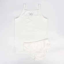 Ugly Duck Lismore Kız Ip Askılı Atlet-Slip Takım - Ekru