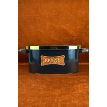 Tiesa Home Mdf Kapaklı Kuplu Metal Ekmeklik Ekmek Kutusu Sepeti 32CM
