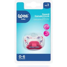 Wee Baby Silikon Damaklı Emzik 6-18 Ay - Fusya