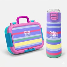 Coral High Kids Paslanmaz Çelik Beslenme Kabı ve Çelik Termos Seti