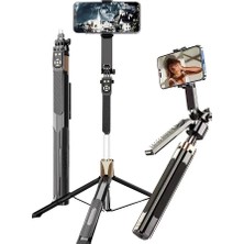 Light Nova Bluetooth Kumandalı 180CM Tripod Selfie Çubuğu / Go Pro Uyumlu / 360° Pan Kolu Özellikli