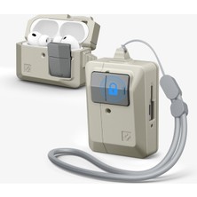 Spigen AirPods Pro 3 ile Uyumlu Kılıf Classic LS Retro Tasarım Bej Kapak - ACS10978 (Spigen TR Garantili)