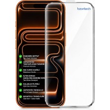 Bzontech iPhone 17 Pro Ile Uyumlu 300CC Yeni Nesil Çerçevesiz Tam Kaplayan Ekran Koruyucu Daraltma Yapmaz
