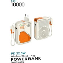 Light Nova 5in1 10.000 Mah Magsafe Uyumlu Powerbank | Pd Hızlı Şarj 22.5W | Katlanabilir Fişli | Standlı