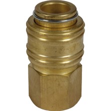 Orijinal Einhell Hızlı Bağlantı Nipeli R 3/8 Inç Dişi(Kompresör Aksesuarı, Dişi, Sağlam Pirinç Malzeme, Basınçlı Hava Hortumları Için) - 4139205