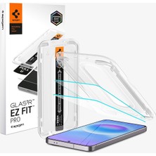 Spigen Galaxy A57 ile Uyumlu Kolay Kurulum Cam Ekran Koruyucu GLAS.tR EZ Fit Pro HD Şeffaf - AGL11397 (Spigen TR Garantili)