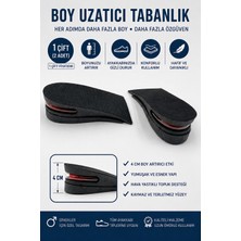Claw Boy Uzatıcı Tabanlık 4 cm Hava Yastıklı Gizli Topuk Yükseltici Unisex Erkek Kadın 1 Çift