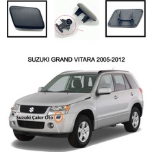 Suzuki Grand Vitara 06-14 Ön Tampon Far Yıkama Kapağı Sol (Siyah)