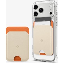 Spigen Caseology MagSafe Destekli Cüzdan Nano Pop v2 Bej - AFA11341 (Spigen TR Garantili)