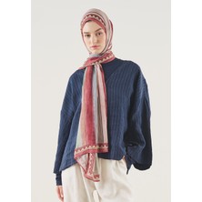 Fresh Scarfs Vişne Çürüğü Lıne Harmony Desen Soft Viskon Şal